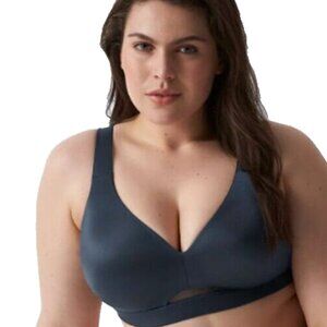 Cacique Lane Bryant Womens Bra Comfort Bliss Lightly Lined No Wire 42DDD Black